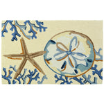 Coastal Sand Dollar Doormat – Homefires La Playa Rug for Entryways