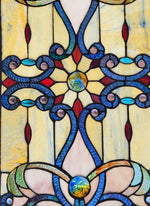 Fine Art Lighting 15 x 26 Inch Tiffany Panel – Decorative Hanging Glass Art