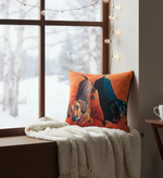 Whimsical Pet Throw Pillow – Indoor Outdoor Dachsie Design