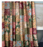 Antique Chic Floral Shower Curtain – 72x72 Vintage Patchwork