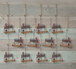 Ski Lift Hanging Ornament Set