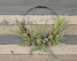 Fern and Succulent Greenery Wall Art
