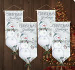Snowman Holiday Canvas Banner