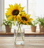 Faux Sunflower Bouquet in Vase