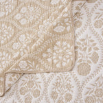 Minimalist Twin Bedding Set – Polyester Coverlet and Sham in Natural