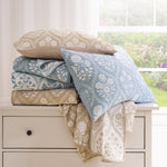 Twin/XL Quilt Set – Sky Blue Coverlet and Pillow Sham