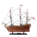 Handcrafted HMS Victory Ship with Display Case – 49.75 Inches H