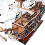 HMS Victory Decorative Ship with Plexiglass Display Case – 49.75 Inches H