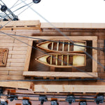 Fully Assembled HMS Victory Model with Display Case – 49.75 Inches H