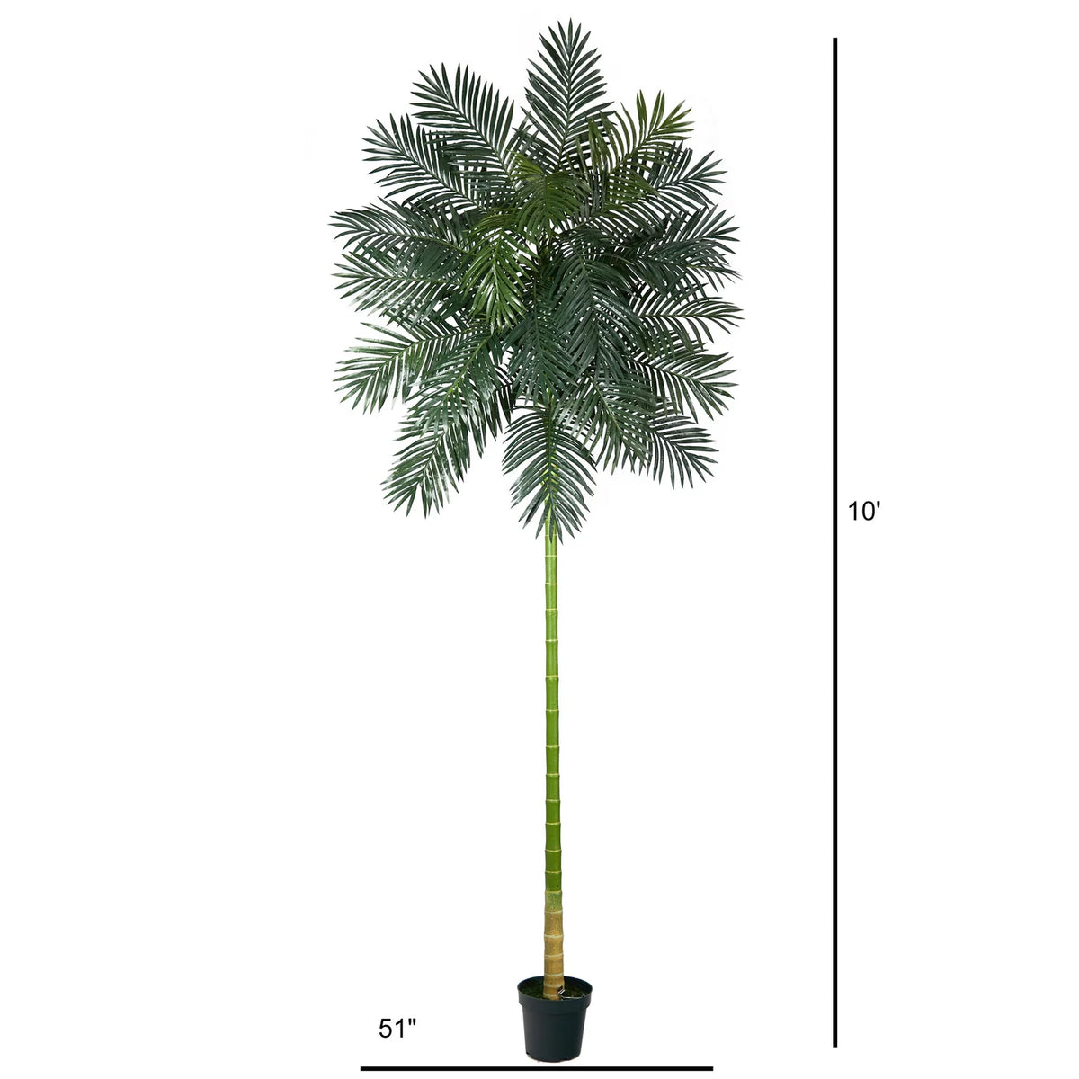 Nearly Natural T2397 10' Golden Cane Artificial Palm Tree – Uber Bazaar