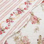 Reversible Floral Throw Blanket – Shabby Chic Accent