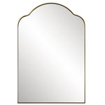 Uttermost Sidney Arch Mirror – Brushed Brass Floating Mirror, 20