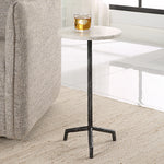 uttermost 23660 drink table top marble detail