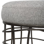 Uttermost Carnival round stool with modern upholstered design
