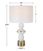 Contemporary Ivory Ceramic Table Lamp – Uttermost Architect