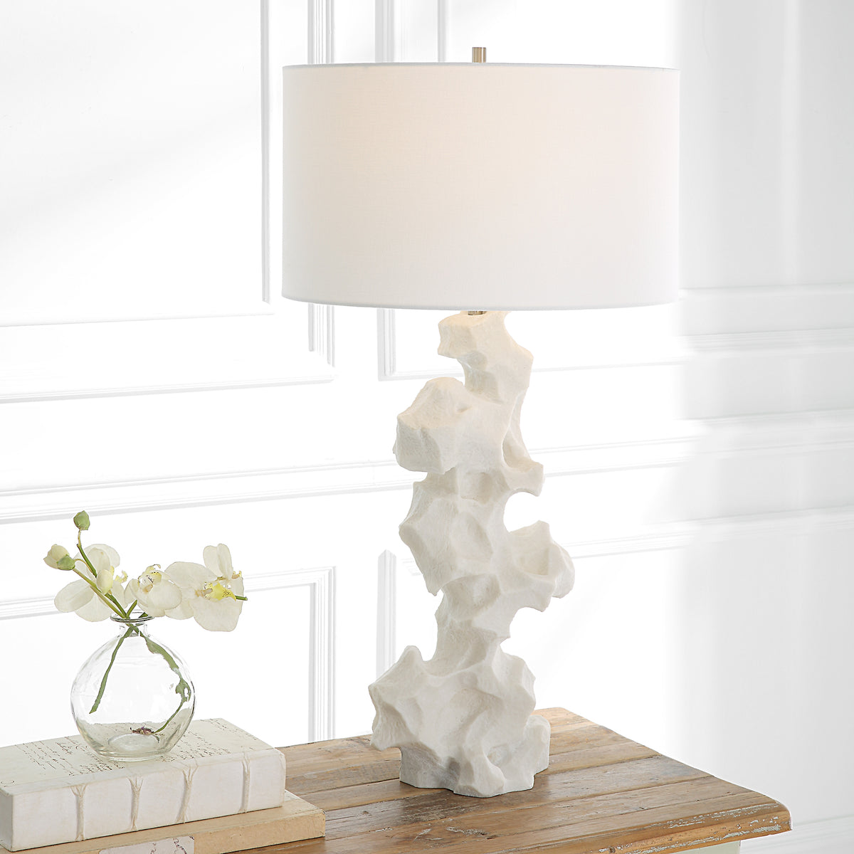 Uttermost 30198 Remnant White Marble Table Lamp – Uber Bazaar