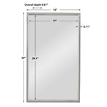 Anti-Theft Ready Mirror – Stainless Steel Vertical Horizontal