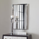 Bathroom or Bedroom Wall Mirror – Stainless Steel Design