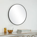 Wall Mirror – Black Aluminum Style – 24