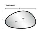 Modern Black Accent Mirror