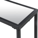 Narrow Satin Black Foyer Console Table