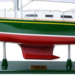45 Inch Omega Yacht Model – Handcrafted Wooden Sailboat Display