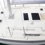29 Inch Victory Yacht Painted Wooden Sailboat Model for Nautical Decor