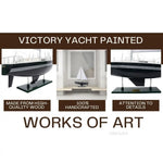 Handcrafted 29 Inch Victory Yacht Painted Wooden Sailboat Model