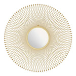 Glow Round Mirror – Zuo Modern Gold Finish