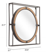 Antique Gray Capell Wall Mirror – 21.7