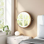 Zuo Modern Rand Bronze Wall Mirror – Industrial Mid-Century Vertical Design