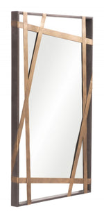 Zuo Modern Tolix Vertical/Horizontal Wall Mirror – Geometric Design for Bedrooms