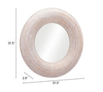 Zuo Modern Rattan Weave Mirror – Natural Boho Style