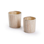 Decorative Glass Candle Holders Set of 2 3.5 Inch Height for Shelf Styling by Two's Company