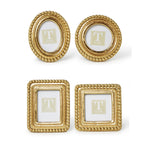 Resin and Glass Photo Frame Set