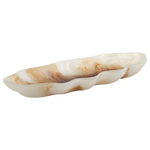Organic Elegance Bowl Wavy Edges Marbled Design