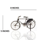 Black Iron Bicycle Model – Vintage Safety Style with Pedals and Chain – 5