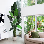 Nearly Natural 10' Artificial Travelers Palm Tree with Detachable Green Fronds