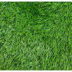Close-up of artificial green grass texture