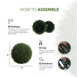 Nearly Natural faux cedar sphere for indoor and outdoor décor