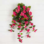 Nearly Natural 29-inch artificial geranium plants with pink blooms