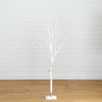 Lighted Artificial Birch Tree