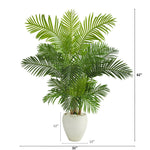 Tall artificial Hawaii palm with lush green tropical foliage