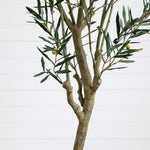 Nearly Natural 7 Foot Mediterranean Artificial Olive Tree for Living Room, Office, and Entryway Decor