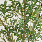 Tall faux olive tree with realistic branches and olive accents