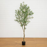 Nearly Natural artificial olive tree for modern living room décor