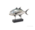 Anne Home Handmade Tuna Fish Sculpture – Silver Electroplated Statue – 25 Inch