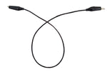 Black Alligator Clip Circuit Leads for Physics Labs – 10 Pack