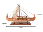 Drakkar Viking Ship – Miniature Wooden Model – Authentic Design