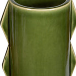 Bold Green Finish Meander Outdoor Vases